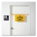 Site Safety Hanging Sign, 50 x 1 x 13, Multi-Lingual, Yellow
