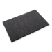 EcoStep Wiper Mat, Rectangular, Charcoal Gray Cut Pile Surfa