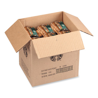 Whole Bean Coffee, Decaffeinated, Pike Place, 1 lb, Bag, 6/C