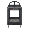 BRUTE Heavy-Duty Utility Cart with Lipped Shelves, Plastic,