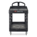 BRUTE Heavy-Duty Utility Cart with Lipped Shelves, Plastic,