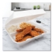 Foam Hinged Lid Containers, 3 Compartments, 9.25 x 9.5 x 3,