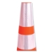 Traffic Cone, 11.5 x 11.5 x 28, Orange/Silver/Black