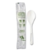 TPLA Wrapped Cutlery, Soup Spoon, Plastic, Light Beige, 750/