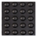 Bubble Flex Anti-Fatigue Mat, Rectangular, Black Crush-Resis