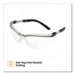 BX Molded-In Diopter Safety Glasses, 2.5+ Diopter, Silver/Bl