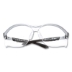 BX Molded-In Diopter Safety Glasses, 2.5+ Diopter, Silver/Bl