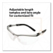 BX Molded-In Diopter Safety Glasses, 2.5+ Diopter, Silver/Bl