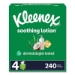 Soothing Lotion Facial Tissue, 3-Ply, White, 60 Sheets/Box,