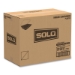 Hinged-Lid Dinner Box, 64 oz, 11.5 x 8.1 x 3, Black/Clear, P
