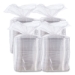 PresentaBowls Pro Clear Square Lids for 24 oz to 32 oz Bowls