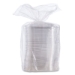 PresentaBowls Pro Clear Square Lids for 24 oz to 32 oz Bowls