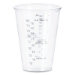 PET Graduated Medical and Dental Cups, 10 oz, Plastic, Clear