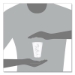 PET Graduated Medical and Dental Cups, 10 oz, Plastic, Clear