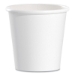 Single-Sided Poly Paper Hot Cups, 4 oz, White, 50 Bag, 20 Ba