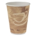 Mistique Polycoated Hot Paper Cups, 8 oz, Brown, 50/Sleeve,