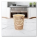 Mistique Polycoated Hot Paper Cups, 8 oz, Brown, 50/Sleeve,
