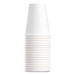 Single-Sided Poly Paper Hot Cups, 8 Oz, White, 50/bag, 20 Ba