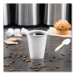 Single-Sided Poly Paper Hot Cups, 8 Oz, White, 50/bag, 20 Ba