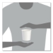 Flexstyle Double Poly Paper Containers, 16 oz, White, Paper,