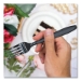 Reliance Mediumweight Cutlery, Fork, Plastic, Black, 1,000/C