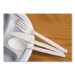 EcoSense Renewable Plant Starch Cutlery, Spoon, Plastic, Cre
