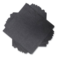 Morsoft Beverage Napkins, 2-Ply, 9 x 9.5, Black, 1,000/Carto
