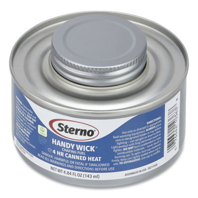 Handy Wick Chafing Fuel, Diethylene Glycol, 4 Hour Burn, 4.8