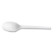 White CPLA Cutlery, General Purpose Spoon, Plastic, 1,000/Ca