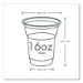 96-Series Cold Cup, 16 oz, Plastic, Clear/Green, 1,000/Carto