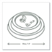 89 Series Hot Cup Lids, Fits Vegware 89-Series Hot Cups, Pla