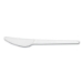 White CPLA Cutlery, General Purpose Knife, Plastic, White, 1
