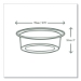 Portion Pots, 2 oz, Plastic, Clear, 2,000/Carton