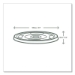 96 Series Cold Cup Lids, Fits Vegware 96-Series Cold Cups, P