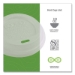 EcoLid Renewable/Compostable Hot Cup Lids, Fits 8 oz Hot Cup