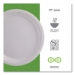 Vanguard Renewable And Compostable Sugarcane Plates, 10" Dia