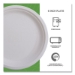 Vanguard Renewable And Compostable Sugarcane Plates, 6" Dia,