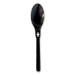 Spoon WeGo Polystyrene, Spoon, Plastic, Black, 1,000/Carton