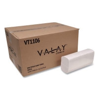 Valay Multi-Fold Towels, 1-Ply, 9.05 x 9.25, White, 250/Pack