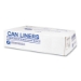 High-Density Commercial Can Liners, 10 gal, 8 mic, 24" x 24"