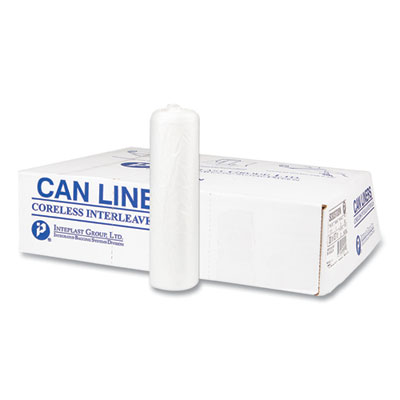 High-Density Commercial Can Liners, 56 gal, 22 mic, 43" x 48