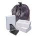 High-Density Commercial Can Liners, 10 gal, 6 mic, 24" x 24"