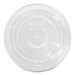 PET Lids, Flat with Straw Slot, Fits 32 oz Cold Cups, Plasti
