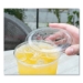PET Lids, Flat with Straw Slot, Fits 32 oz Cold Cups, Plasti
