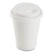 Hot Cup Lids, Sipper Lid, Fits 8 oz Hot Cups, Plastic, White