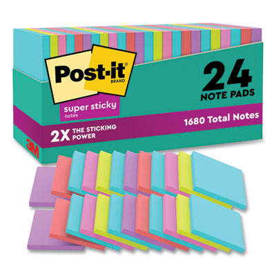 Pads in Supernova Neon Collection Colors, Cabinet Pack, 3" x