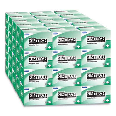 Kimwipes Delicate Task Wipers, 1-Ply, 4.4 x 8.4, Unscented,