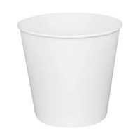 Food Bucket, 170 oz, 8.9" Diameter x 8.36" h, White, Paper,