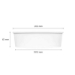 Food Bucket, 48 oz, 7.99" Diameter x 2.4" h, White, Paper, 2