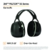 PELTOR X5A Over the Head Earmuffs, Dielectric, 31 dB NRR, Bl